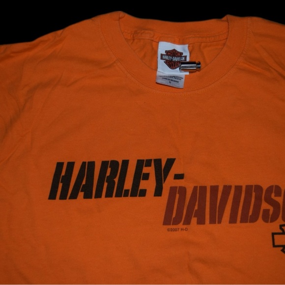 Harley-Davidson Other - Harley-Davidson Orange Short Sleeve Tee